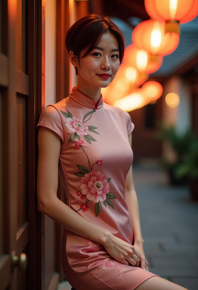 风雨中的兄妹身影